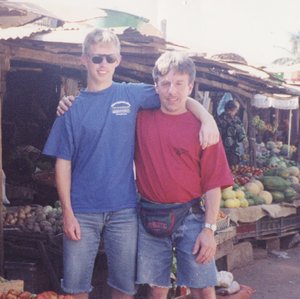 Anders and Me at a Market