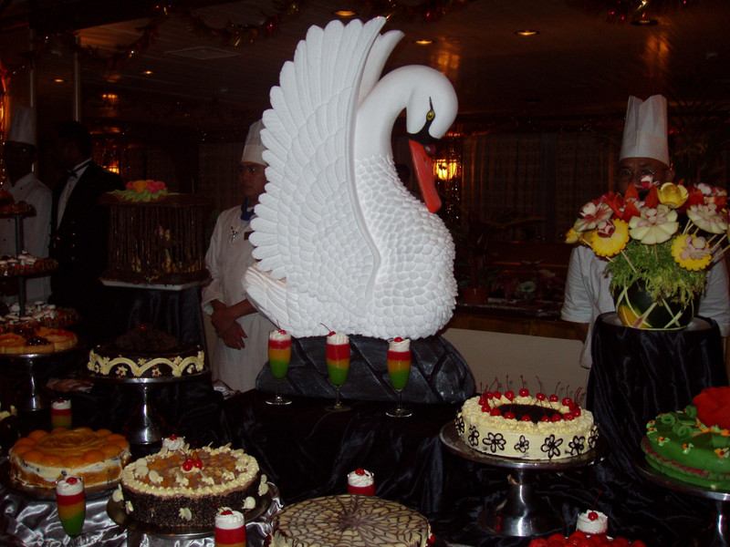 Swan Made out of Chocolate