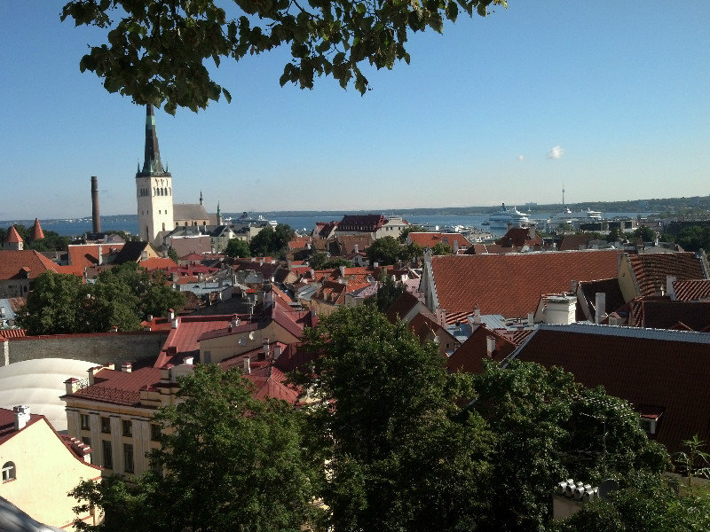 View of Tallinn from the Upper City.