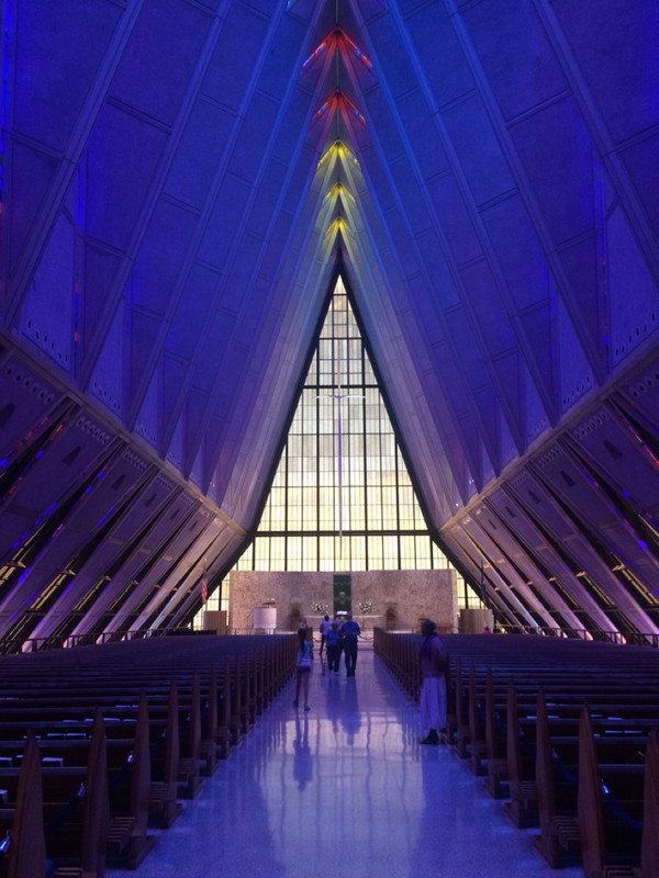 Inside chapel at Airforce Academy