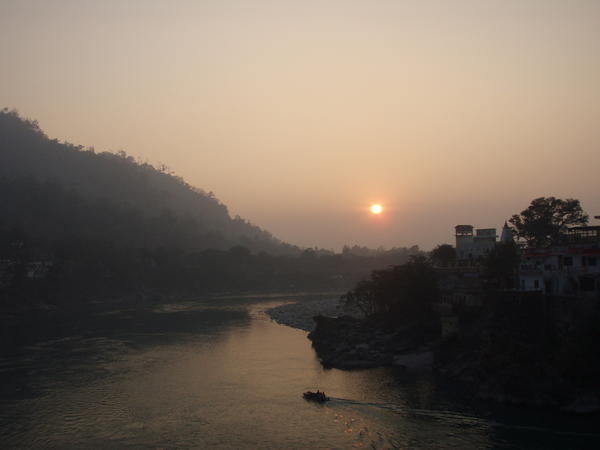Sunset over the Ganges