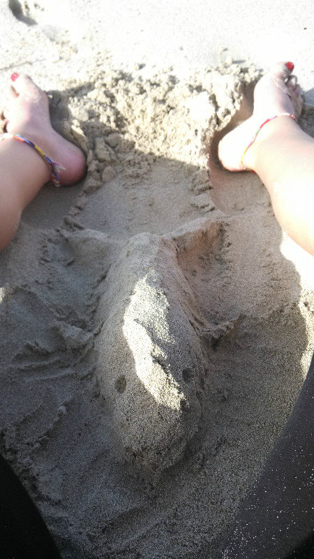 still playing in the sand (: