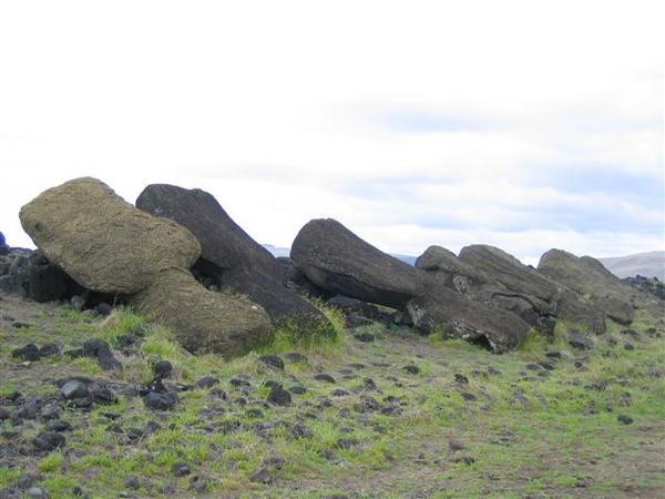 Toppled Moai