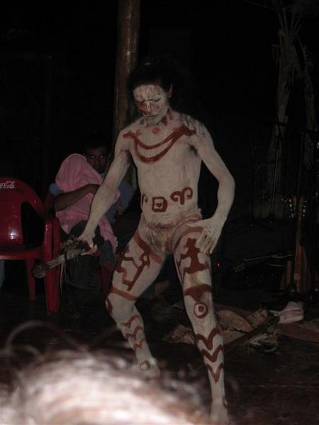 Tradtional dancer with body paint
