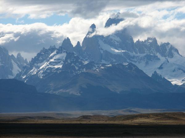 First view of Mt Fitz Roy