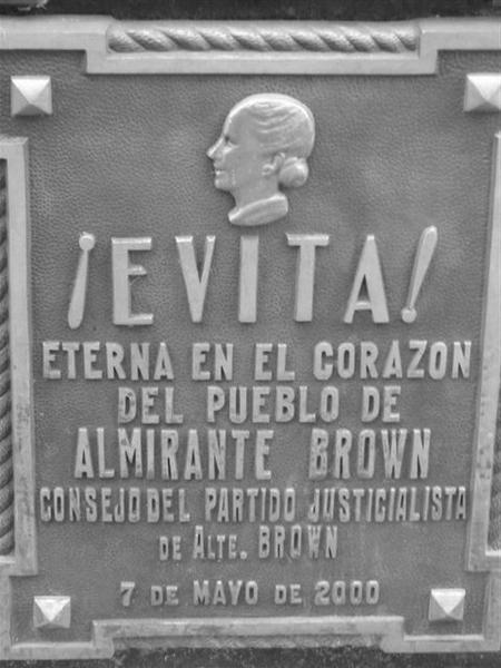 Grave site of Eva Peron