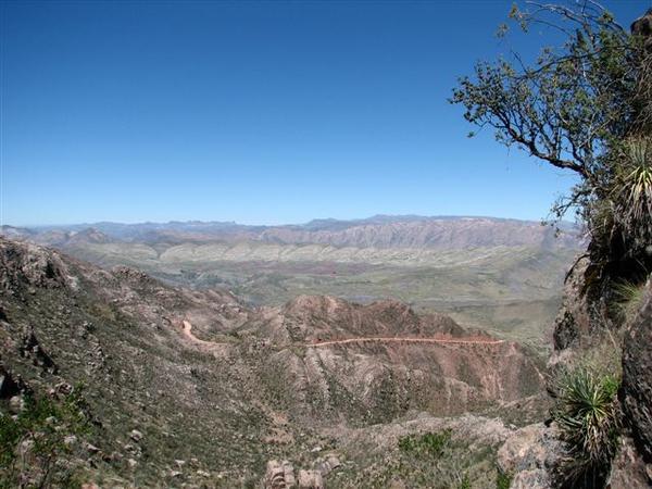 The Maragua crater in the distance.