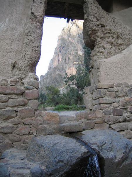 The sun window at Ollantaytambo, used for winter solstice.
