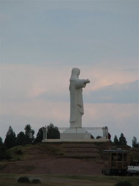 And another big white Christ, overlooking Cuzco.
