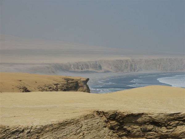 The "devil's" beach in the background.