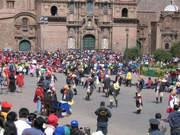 The parade in Cuzco