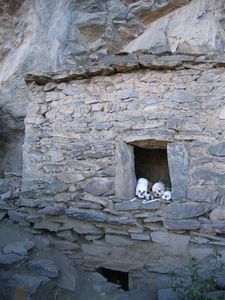 Skulls in the tombs.....