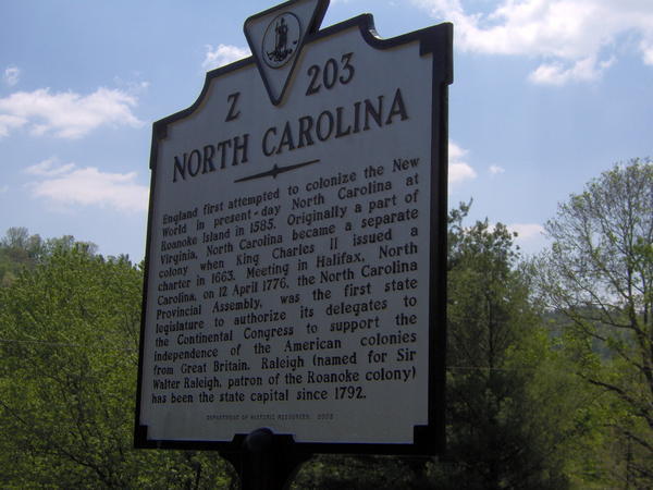 Historical Marker on NC
