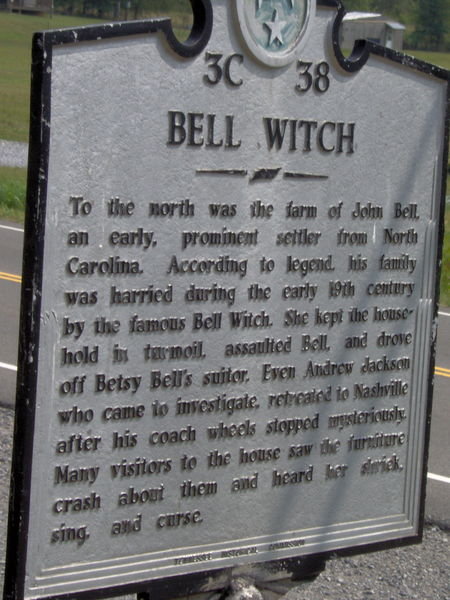 The Bell Witch Historical Marker