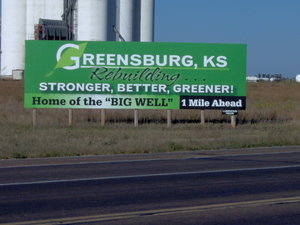 Greensburg Welcome Sign