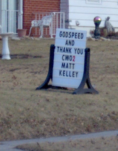 One of the many signs in town.