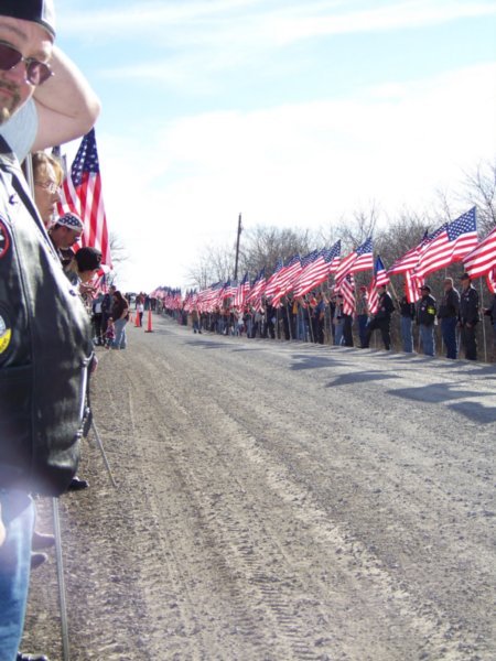 The Flag Line at the Cemetary