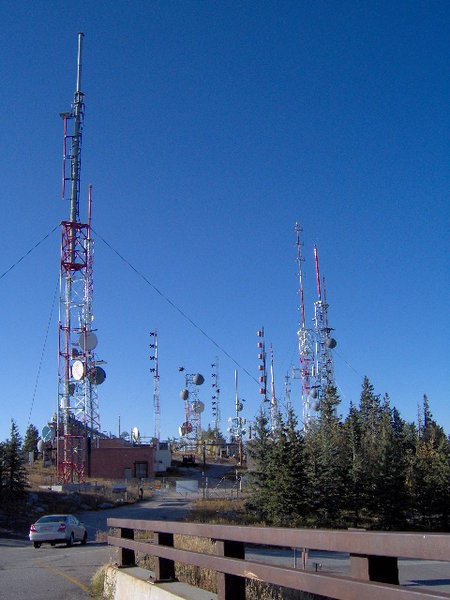 Antenna Mountain on the top