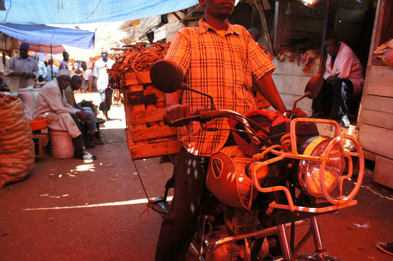 Motorbike in the market