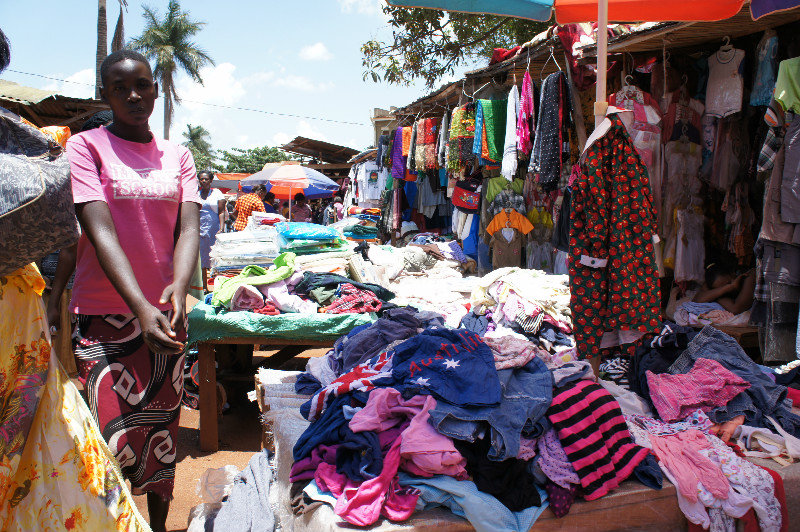 One of hundreds of clothes stalls