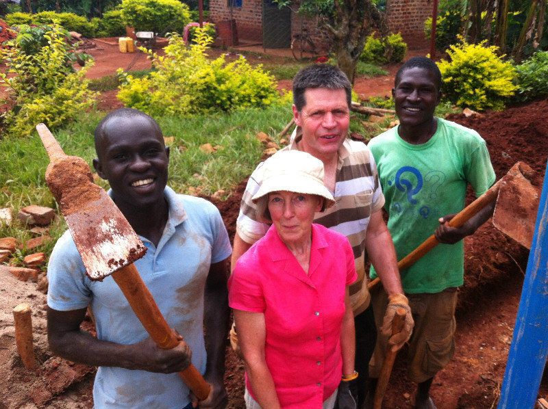 The Digging Team - Thomas, Sue, Roger and Nelly