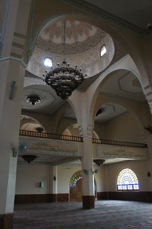 Inside the mosque