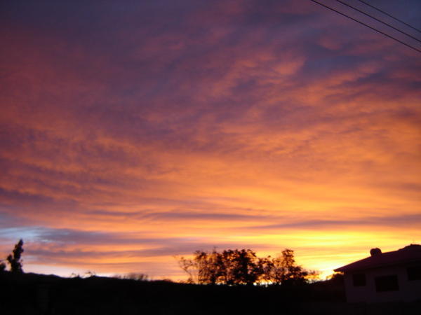 One of the many gorgeous sunsets - On our trip from Rio Verde to Cuenca