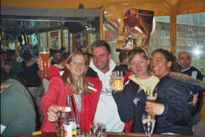 Apres ski fun with Jalma, Stefan, Monika & me