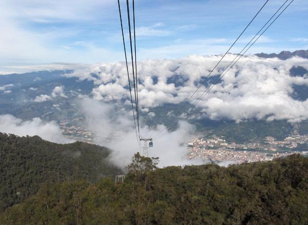 View from cable car up Pico Bolivar (approx. 15,000 ft)