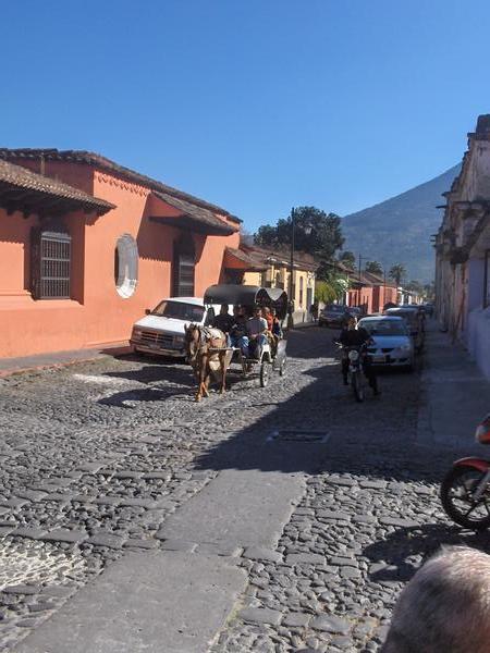 Cobbled street Antigua