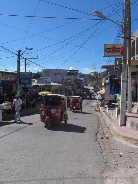 Mini taxis, Metapan, North Western El Salvador