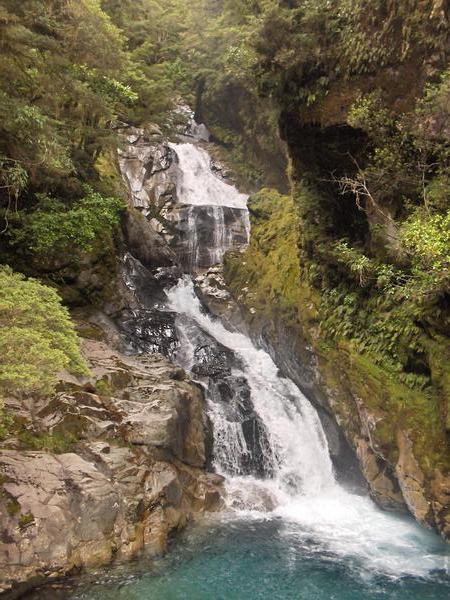 Milford Sound Drive Waterfall