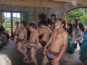 The Maori kids doing the 'Haka'