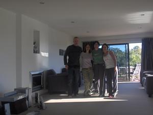 Maurice, Siobhan, Megan and Una in Tasman