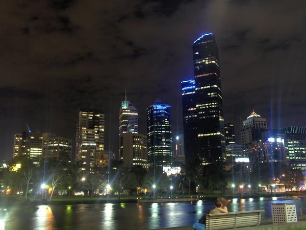 Melbourne nightime skyline