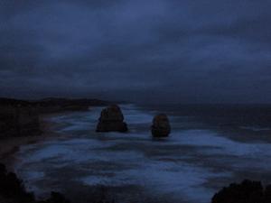 Twilight view of The 12 Apostles - looking left