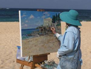 Painting the Coogee Rock Pool