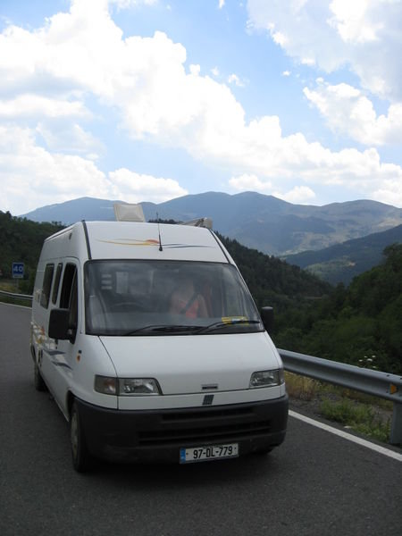 Back on the road & heading over the Pyrenees