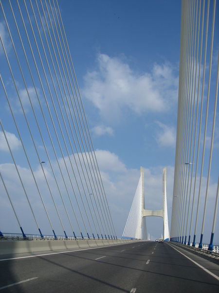 Bridge from Lisbon going south