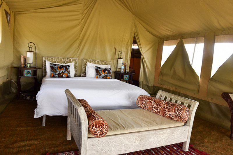 Our tent on the Serengeti