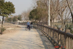 Bike path along the canal