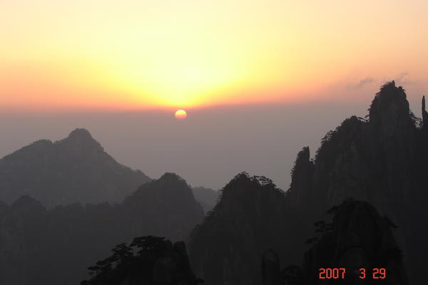 Huangshan sunrise