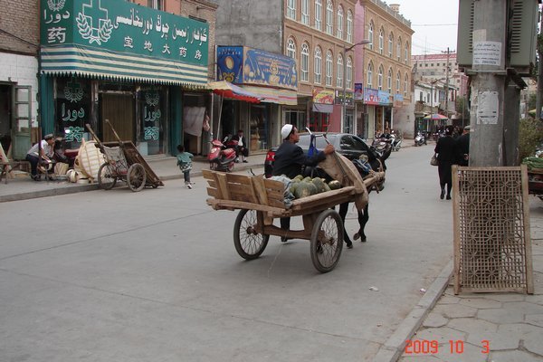 Typical Kashgar street scene