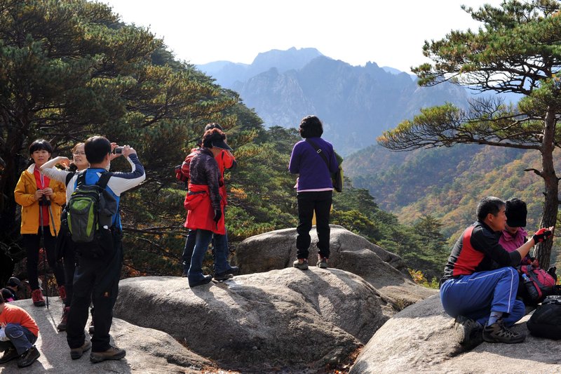 Korean hikers