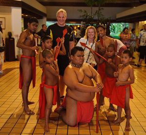 Palauan male dancers