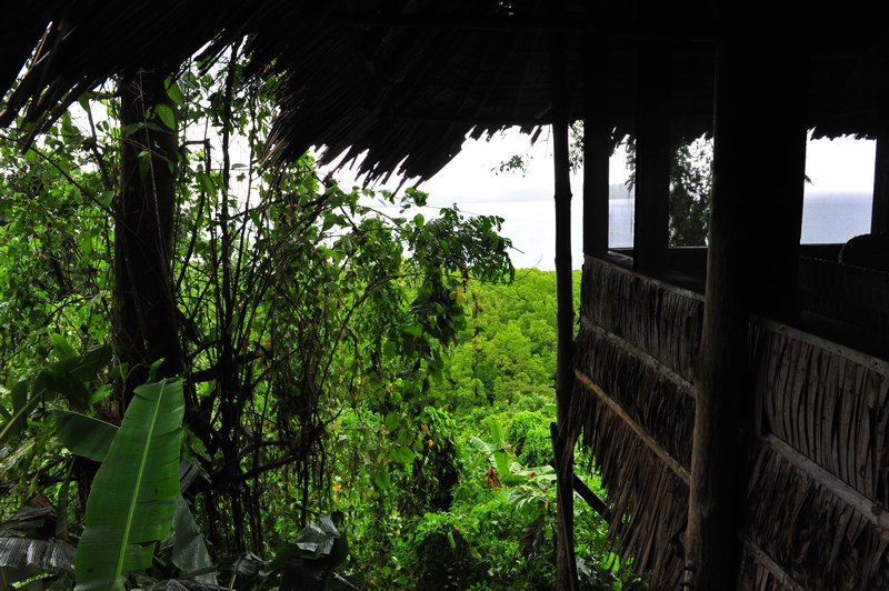 View as we enter our hut