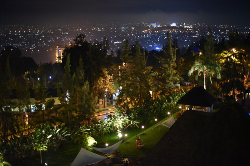 Modern Kigali view from Des Milles Collines