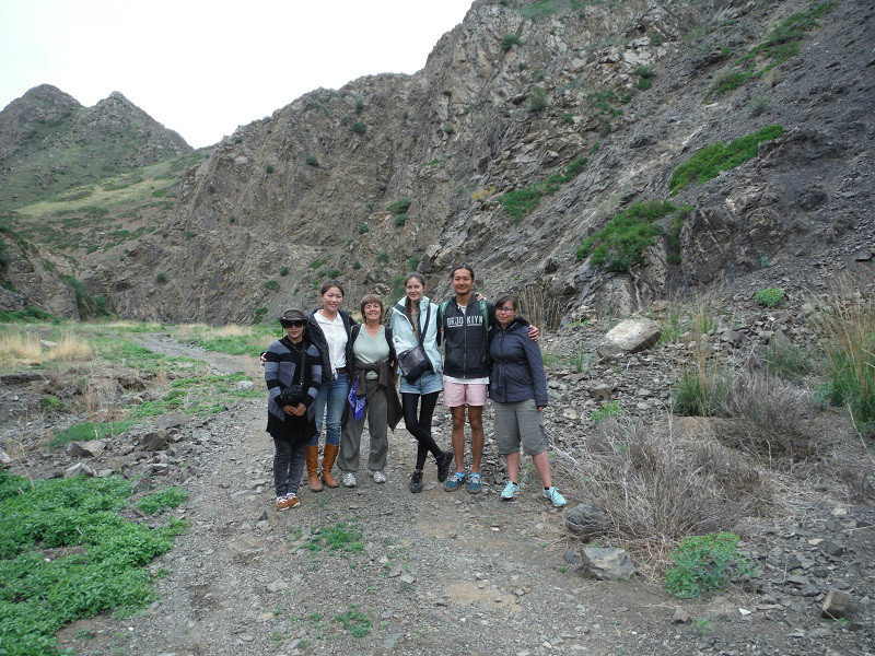 Our group before hiking the valley