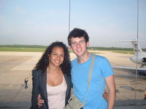 Rochy and I, in Barranquilla airport, on the way to San Andres