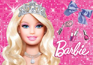 pink barbie crown